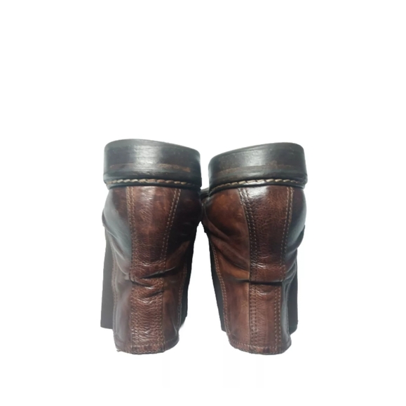 AREA FORTE Italian Leather Boots Brown Chelsea Boots Mens Size 11 Medium - Picture 10 of 12